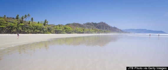 Costa Rica, Nicoya Peninsula, View of Playa Hermosa