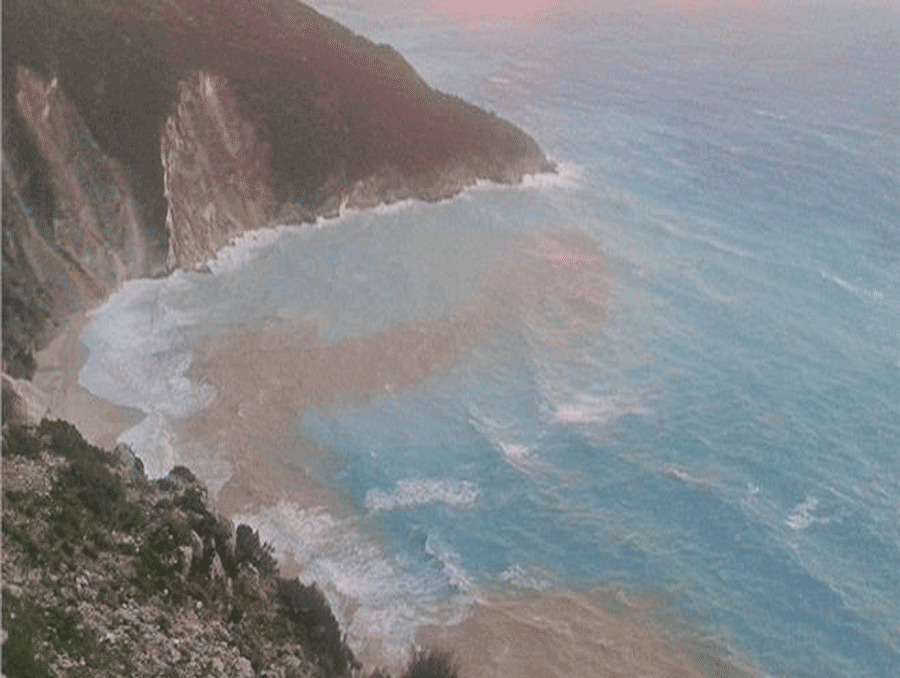 Άλλαξε η παραλία του Μύρτου με το Σεισμό της Κεφαλονιάς