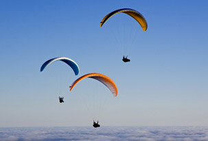 Διθέσια πτήση parapente με εκπαιδευτή – 15 λεπτά