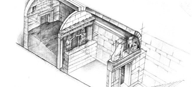 Νέα καθηλωτική αναπαράσταση του τάφου της Αμφίπολης -Ολα όσα υπάρχουν πίσω από τις Καρυάτιδες [εικόνα]